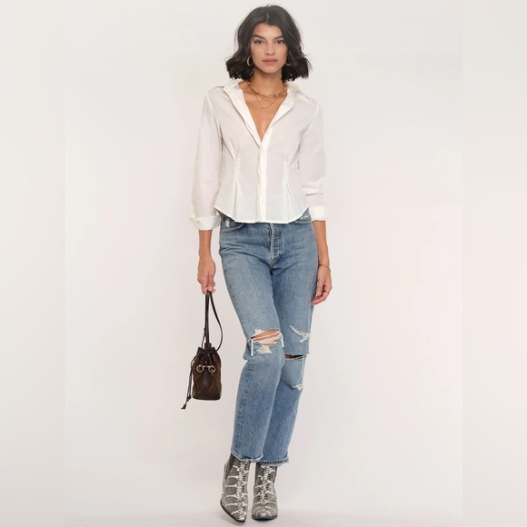 Heartloom Tops - Nwt Heartloom Palmer Shirt in color eggshell size M